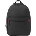 Vancouver backpack 23L – Solid black front view