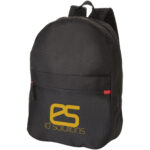 Vancouver backpack 23L – Solid black with logo
