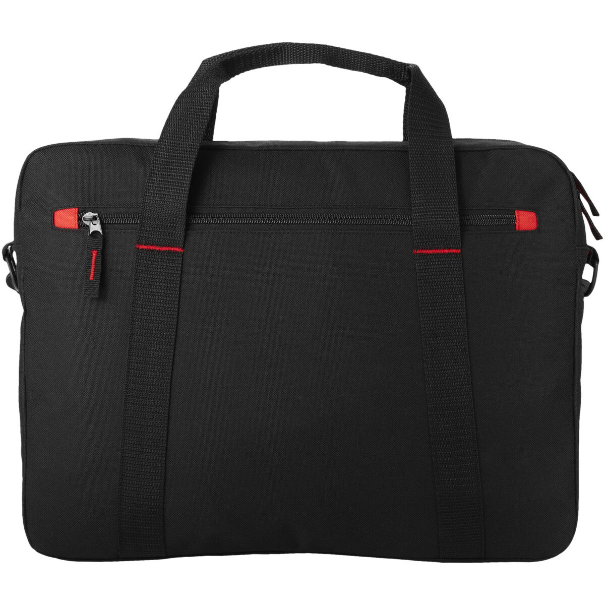 Vancouver 15.4" laptop bag 6L – Solid black front view