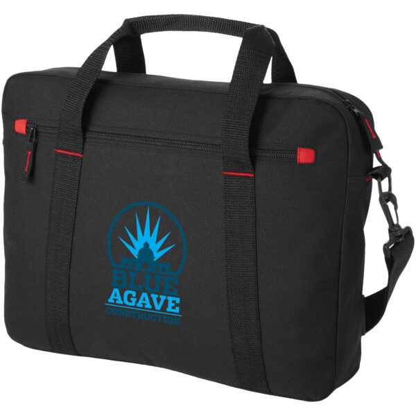 Vancouver 15.4" laptop bag 6L – Solid black with logo