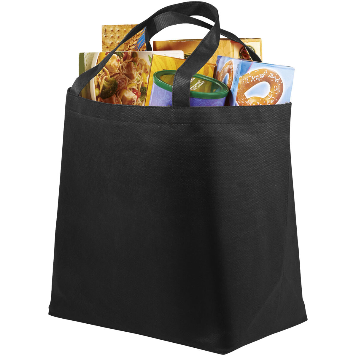 Maryville non-woven shopping tote bag 28L – Solid black extra view
