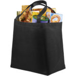 Maryville non-woven shopping tote bag 28L – Solid black extra view
