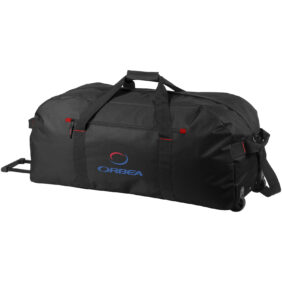 Vancouver trolley travel bag 75L – Solid black with logo