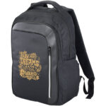 Vault RFID 15" laptop backpack 16L – Solid black with logo