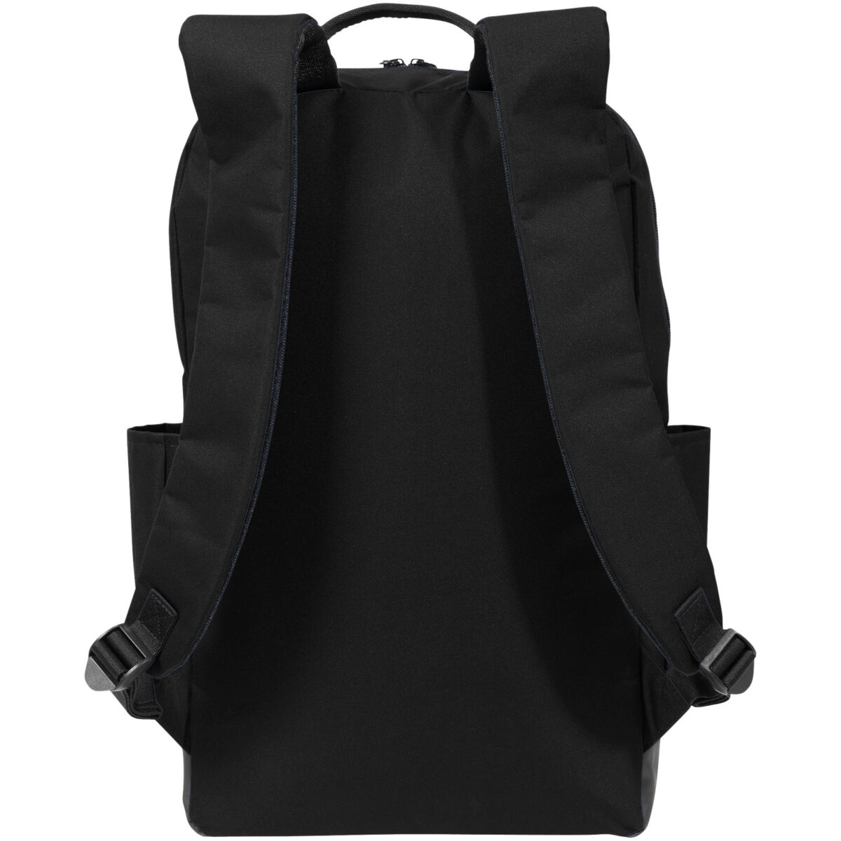 Compu 15.6" laptop backpack 14L – Solid black back view