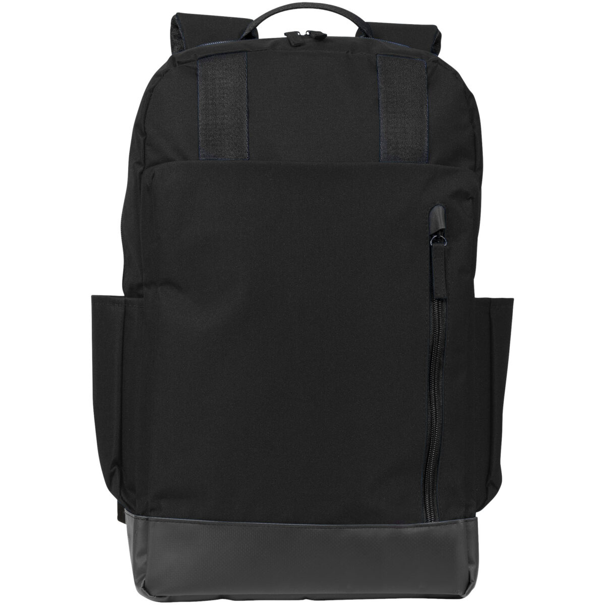 Compu 15.6" laptop backpack 14L – Solid black front view