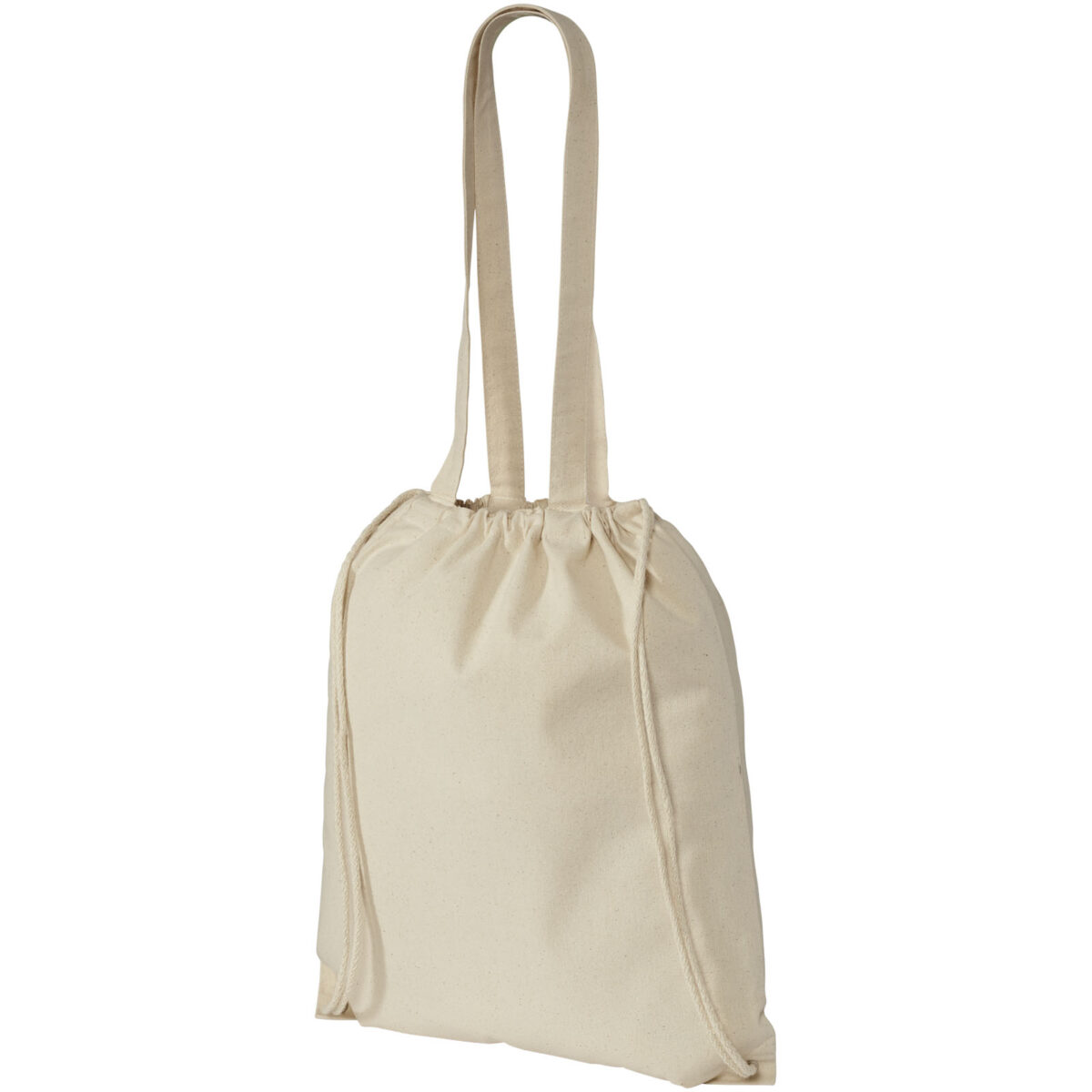 Eliza 240 g/m² cotton drawstring bag 6L – Natural extra view