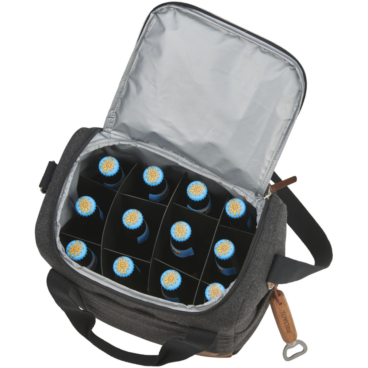 Campster 12-bottle cooler bag 13L – Charcoal extra view