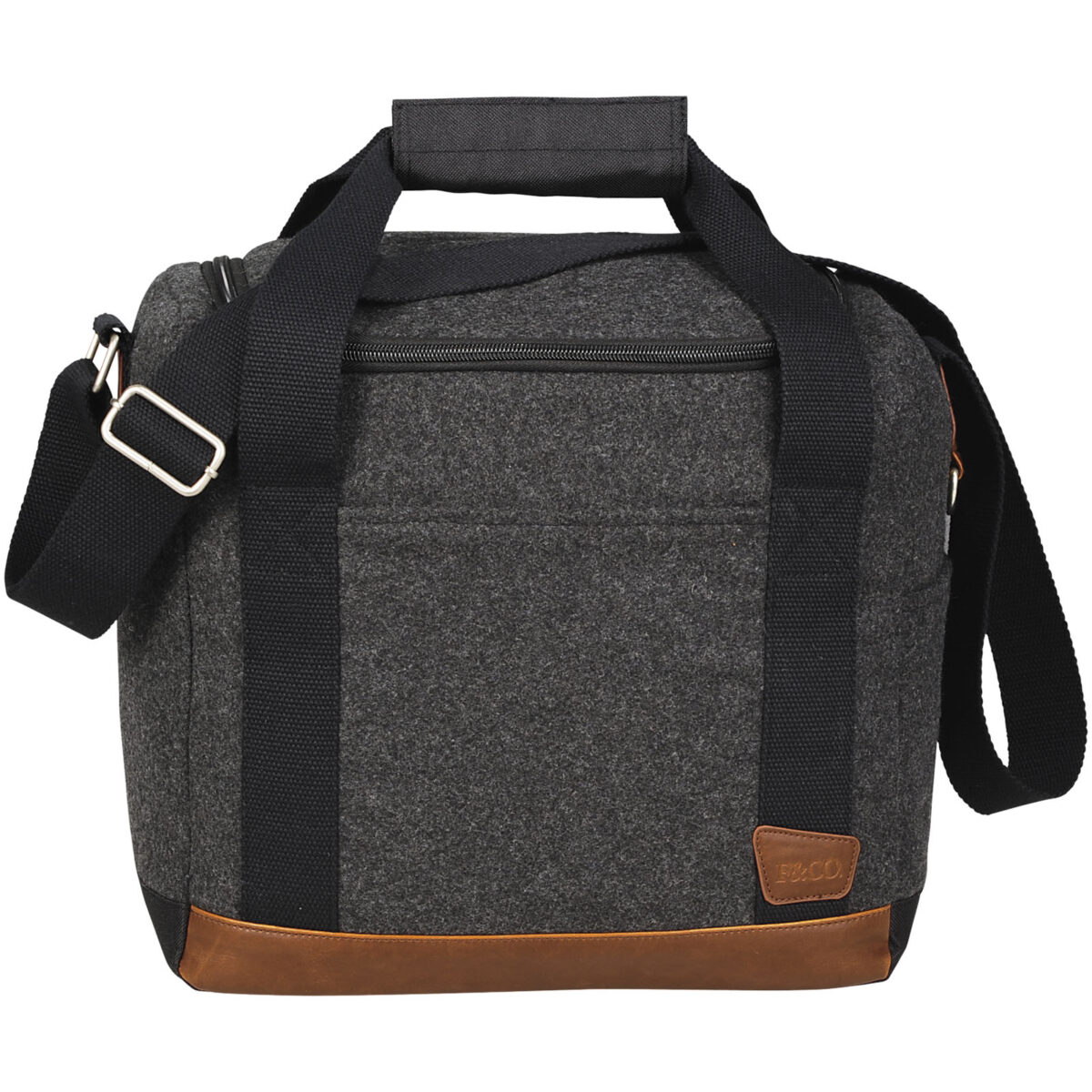 Campster 12-bottle cooler bag 13L – Charcoal front view