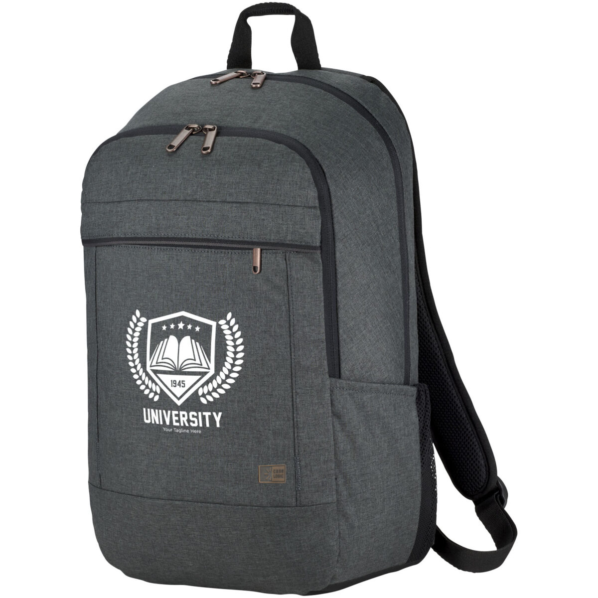 Case Logic Era 15" laptop backpack 23L – Heather grey with logo