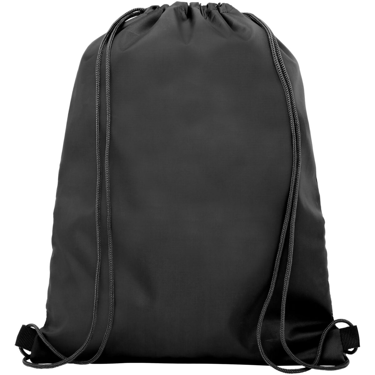 Oriole mesh drawstring bag 5L – Solid black back view