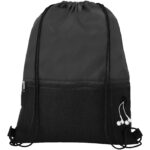 Oriole mesh drawstring bag 5L – Solid black extra view