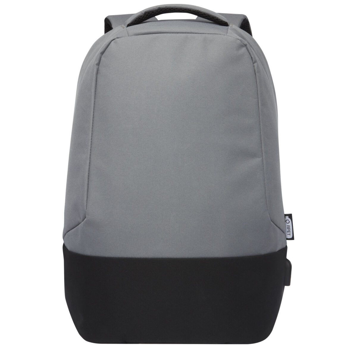 Cover GRS RPET anti-theft backpack 18L – Grey front view