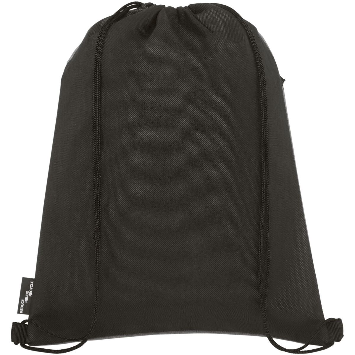 Ross RPET drawstring bag 5L – Heather medium grey back view