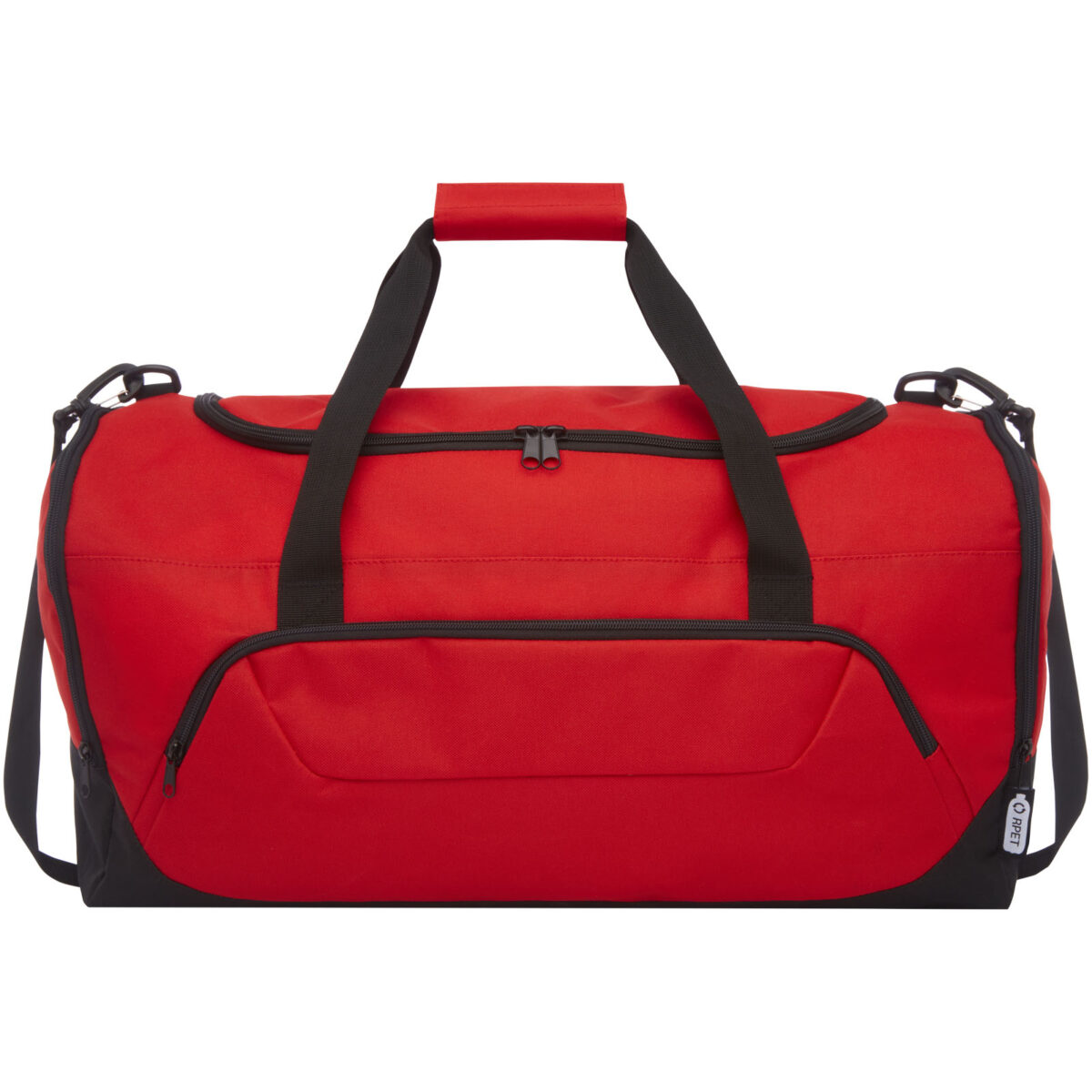 Retrend GRS RPET duffel bag 40L – Red front view