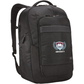 Case Logic Notion 17.3" laptop backpack 29L – Solid black with logo
