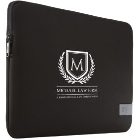 Case Logic Reflect 14" laptop sleeve – Solid black with logo