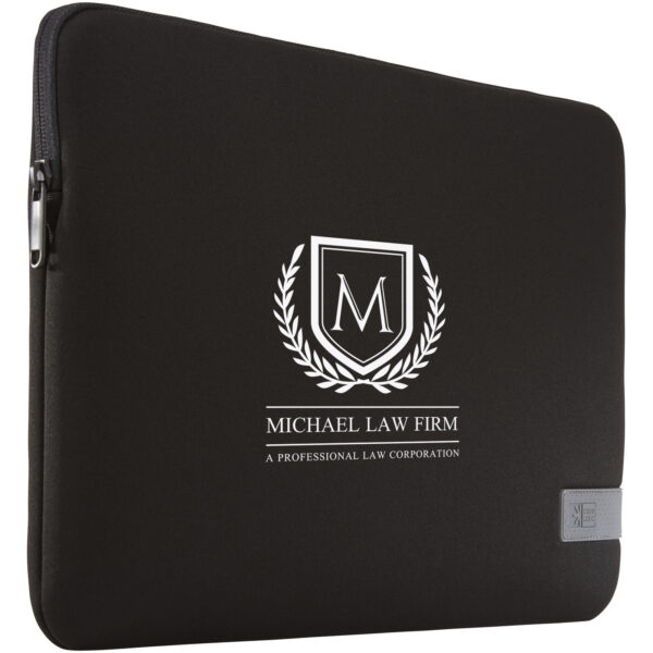 Case Logic Reflect 14" laptop sleeve – Solid black with logo