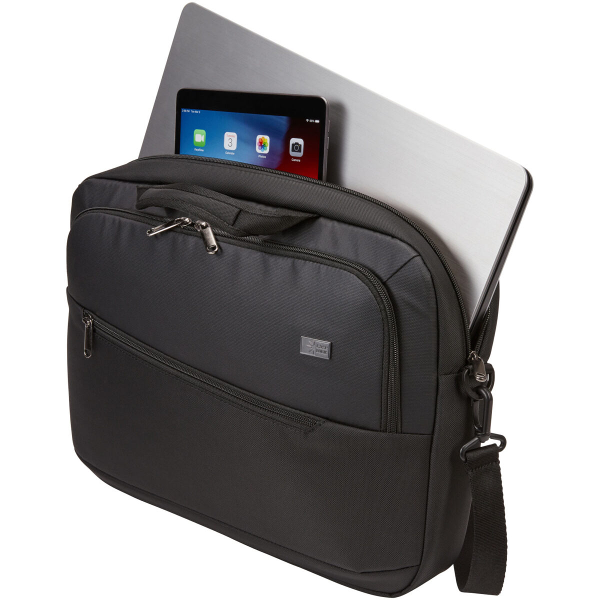 Case Logic Propel 15.6" laptop briefcase – Solid black extra view