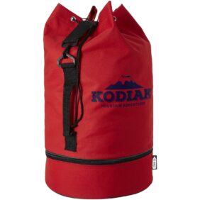 Retrend RPET sailor duffel bag 35L – Red with logo
