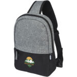 Reclaim GRS recycled two-tone sling 3.5L – Solid black with logo