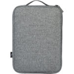 Reclaim 14" GRS recycled two-tone laptop sleeve 2.5L – Solid black back view