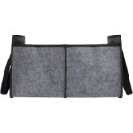 Felta GRS recycled felt foldable car organiser – Medium grey back view