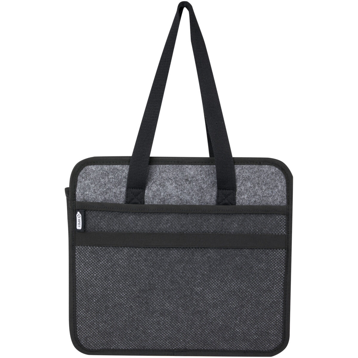Felta GRS recycled felt foldable car organiser – Medium grey front view