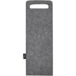 Felta 75 cl GRS recycled felt wine bag – Medium grey back view