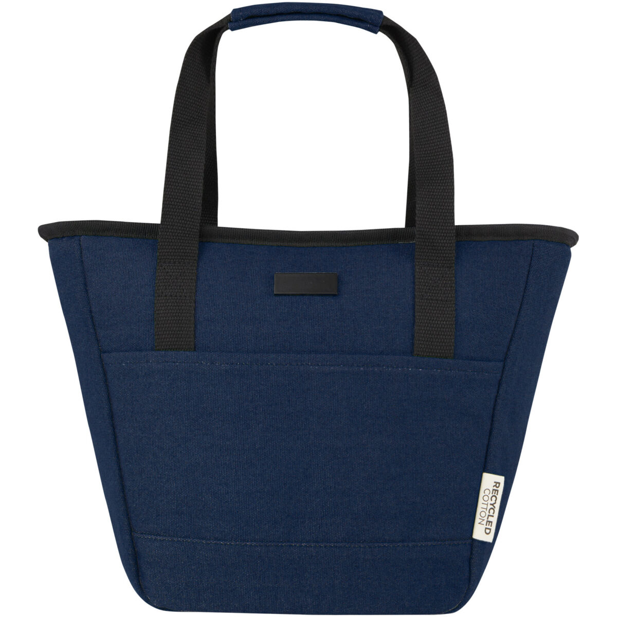 Joey 9-can GRS recycled canvas lunch cooler bag 6L – Navy front view