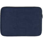 Joey 14" GRS recycled canvas laptop sleeve 2L – Navy back view