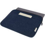 Joey 14" GRS recycled canvas laptop sleeve 2L – Navy extra view