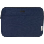 Joey 14" GRS recycled canvas laptop sleeve 2L – Navy front view