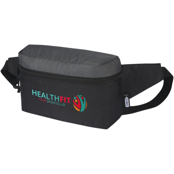 Trailhead GRS recycled lightweight waist bag 2.5L – Solid black with logo