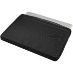 Rise 15.6" GRS recycled laptop sleeve – Solid black extra view