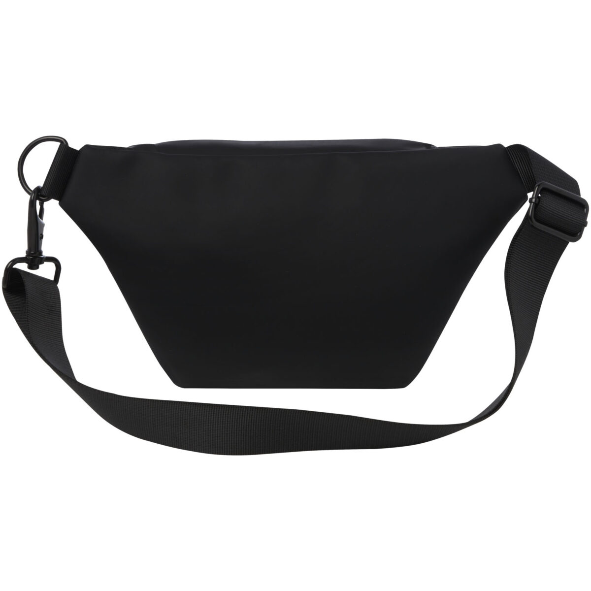 Turner waist bag – Solid black back view