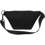 Turner waist bag – Solid black back view