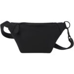 Turner waist bag – Solid black front view