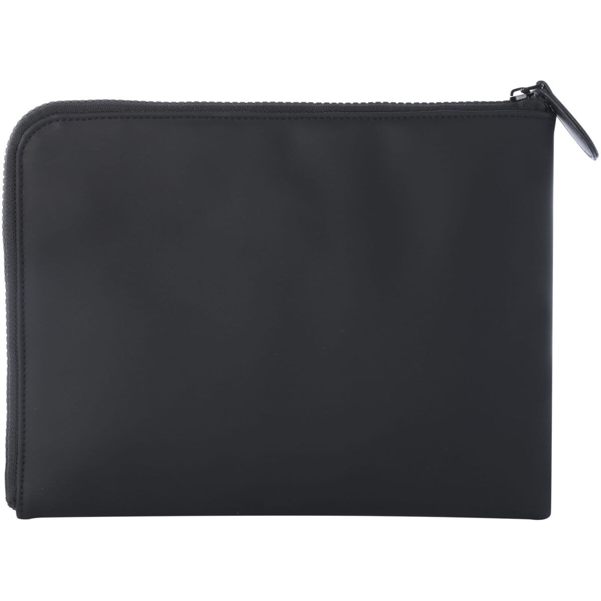 Turner organizer clutch – Solid black back view