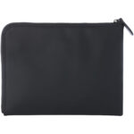 Turner organizer clutch – Solid black back view