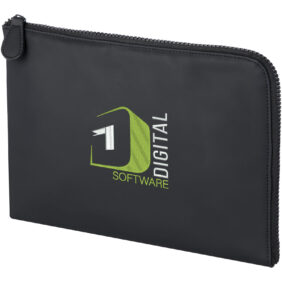 Turner organizer clutch – Solid black with logo