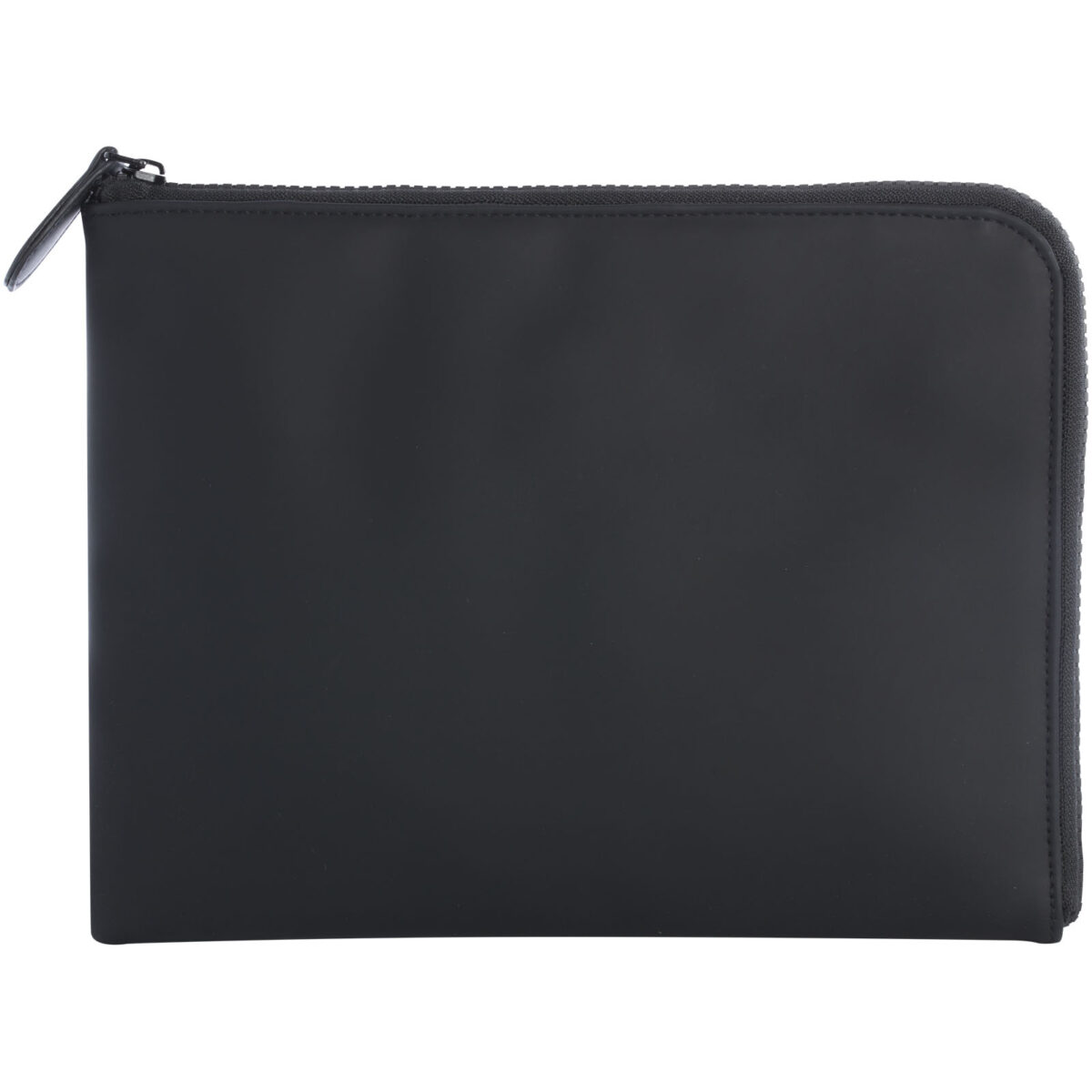 Turner organizer clutch – Solid black front view