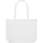 Weekender 500 g/m² Aware™ recycled tote bag – White front view