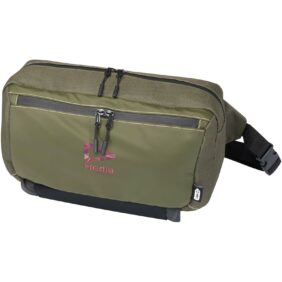 Roam GRS recycled modular sling bag – Green with logo