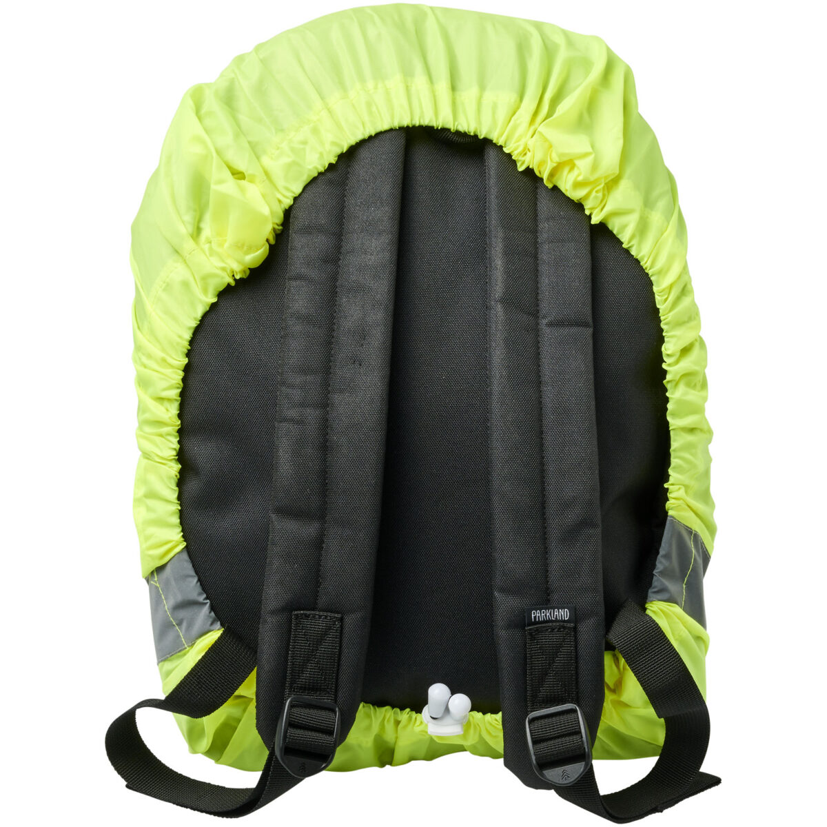 RFX™ William reflective and waterproof bag cover – Neon yellow back view