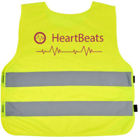 RFX™ Marie XS safety vest with hook&loop for kids age 7-12 – Neon yellow with logo