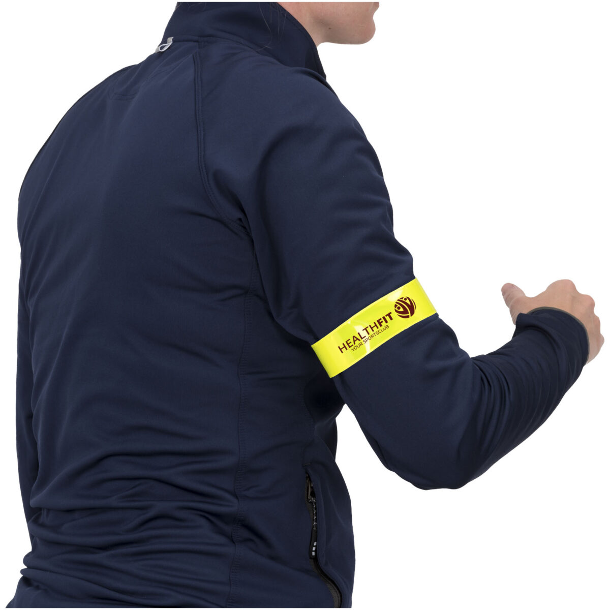 RFX™ Lynne 34 cm reflective safety slap wrap – Neon yellow with logo