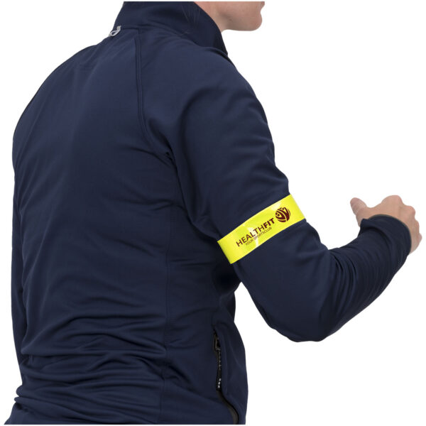 RFX™ Lynne 34 cm reflective safety slap wrap – Neon yellow with logo