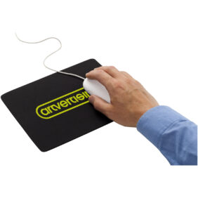 Heli flexible mouse pad – Solid black with logo