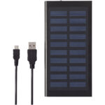 Stellar 8000 mAh solar power bank – Solid black extra view